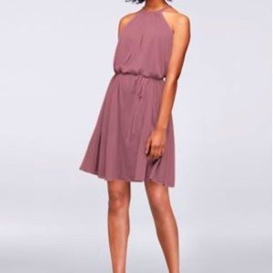 David’s Bridal Rose Quartz Bridesmaid Dress